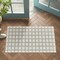 Homeroots 3' X 5' Cream and Beige Geometric Distressed Indoor Outdoor Area Rug 558794 - alternate 2