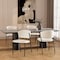 Manhattan Comfort Drift Metal Vegan Leather Side Chair in Ivory - Set of 4 DC1532-3 - alternate 1