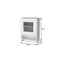 Homeroots 20" White Wall mounted Accent Cabinet With One Shelf 526167 - alternate 4