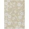 Homeroots 3' X 5' Beige And Ivory Floral Washable Indoor Outdoor Area Rug 599856 - alternate 3