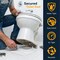 Highcraft Aqualoq MasterSeal Gasket Toilet Seal for Secure Watertight Protection Aqualoq Waxless TPR BNT - alternate 3