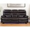 Homeroots 89" Gray Faux Leather USB Sofa With Black Legs 366311 - alternate 2