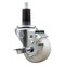 Service Caster 3'' Nylon Swivel 1-1/4'' Expanding Stem Caster with Brake SCC-EX20S314-NYS-TLB-114 - alternate 1
