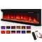 Edendirect 50 in. 3-Sided Freestanding Electric Fireplace Insert in Black with 13-Flame Colors, Remote Control ZR-BL50 - alternate 1
