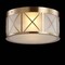 Jonathan Y Cadence 13 in. Drum Metal/Glass Flush Mount, Brass Gold JYL7453A - alternate 3