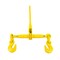Mytee Products 5/16 in - 3/8 in Ratchet Chain Binder - Yellow, 4PK CBRS516-YLWx4 - alternate 2