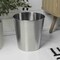 Happimess Nolan Modern Classic Smooth Steel 2 Gal Waste Bin, Brushed Steel, 2PK HPM1113C-SET2 - alternate 1