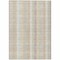Homeroots 5' X 8' Ivory Beige And Tan Plaid Washable Indoor Outdoor Area Rug 613970 - alternate 2