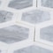Apollo Tile Gray 11x12 Bianco Carrara, Thassos Marble Polished Floor and Wall Mosaic Tile 4.34 sqft/case, 5PK APLDC88G27A - alternate 3