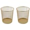 Martha Stewart Ryder Gold Mesh Metal Trash Cans for Home or Office, 4.5 Gallon Capacity, 2PK HH-OHD21-GLD-02-MS - alternate 1