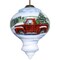 Homeroots Red Farm Truck with Tree Hand Painted Mouth Blown Glass Ornament 477529 - alternate 1