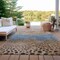 Homeroots 8' X 10' Khaki And Taupe Abstract Washable Indoor Outdoor Area Rug 609465 - alternate 2