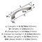 Amerock Vaile 3-3/4 inch (96mm) Center-to-Center Satin Nickel Cabinet Pull, 25PK 25VMP53003G10 - alternate 2