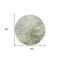 Homeroots 8' Artichoke Green And Ivory Round Abstract Washable Indoor Outdoor Area Rug 605502 - alternate 3
