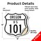Signmission Oregon Route Marker Shield Sign Us 101, 4 inch X 4 inch, Vinyl Decal, 2PK SHI-D-2PACK-4-427 - alternate 3