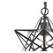 Jonathan Y Stella 12" Moravian Star Metal/Clear Glass LED Pendant, Oil Rubbed Bronze/Clear JYL9035C - alternate 2