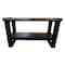 American Hawk Industrial Automotive Transmission Table With Shelf - Black, Shop Table with Liquid Runoff Tray WDT 1K-BLK - alternate 3
