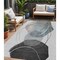 Homeroots 5' X 8' Ivory And Gray Abstract Washable Indoor Outdoor Area Rug 630952 - alternate 1