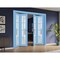 Sartodoors Sliding Closet Double Bi-fold Doors Solid Core Modern Interior VEREGIO7412DBF-AQU-96 x 84 (4* 24x84) - alternate 3