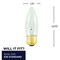 Bulbrite 40W Dimmable B10 Incandescent Light Bulbs, Clear, Medium E26 Base, 2700K, 225lu, 50PK 861087 - alternate 2