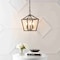 Jonathan Y Ojai 10" 3-Light Iron Classic Modern Pagoda LED Pendant Lantern, Oil Rubbed Bronze/Brass Gold JYL7601D - alternate 3