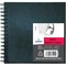 Canson Artist Series Sketch Art Book, Black Cover, Wire Binding, 80 Sheet, 6X6 inch, 3PK C100510426 - alternate 2