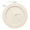 Smarty Had A Party 10.25" Ivory with Gold Edge Rim Plastic Dinner Plates (120 Plates), 120PK 130G-CASE - alternate 2
