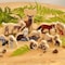Yellow Door Woodland Animal Families Wooden Characters YD0202 - alternate 2