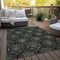 Homeroots 9' X 12' Green Gray And Charcoal Medallion Washable Indoor Outdoor Area Rug 587708 - alternate 3