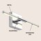 Jonathan Y McKenna 16.25" Modern Minimalist Dimmable Integrated LED Metal Wall Sconce, Chrome JYL7039A - alternate 4