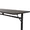 Correll Rectangle Econoline TFL Flip Top Table, 72 in W, 23 in to 31 in H, Particleboard Top, Walnut FTM2472TF-01 - alternate 3