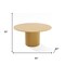 Homeroots 60" Brown Solid Wood Pedestal Base Round Top Dining Table 720979 - alternate 3