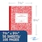 Winnable Case of Red Marble Comp Notebooks, Grade 3 Ruled, 50 sht, 9.75"x7.75", Designed for Grade 3 Classes, PK72 77922cs - alternate 2