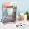 Acrimet Pocket File Holder Vertical Brochure Display (Wall or Countertop, Letter, Clear Blue) 863.2 - alternate 4