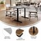 Flash Furniture 48" x 30" Tabletop, Gray Faux Concrete, Seamless Surface Technology, 5x22 Black Table Height T-Bases ST-REC3048-CMGY-T0522-GG - alternate 2