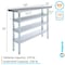 Amgood 14in D x 48in L Stainless Steel Table, Three Undershelves AMG WT-1448-3SH-Z - alternate 3