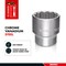Teng Tools 19/32 Inch 12 Point Sae 1/2 Inch Drive Shallow Chrome Vanadium Socket M120119-C - alternate 3