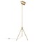 Homeroots 56" Brass Tripod Floor Lamp With Brass Dome Shade 523566 - alternate 1