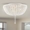 Jonathan Y Allison 15" 3-Light Shabby Chic Farmhouse Wood Beaded/Metal LED Flush Mount, White JYL9019D - alternate 5