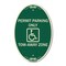 Signmission Georgia ADA Handicapped Parking Sign Accessib, 12 In X 18 In Architectural, Heavy Gauge Aluminum A-OV-G-1218-23935 - alternate 1