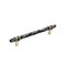 Amerock Carrione 6-5/16 in 160 mm Center-to-Center Marble Black/Golden Champagne Cabinet Pull BP36650MBKBBZ - alternate 1