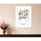 Homeroots Floral Jar 1 White Framed Print Wall Art 407833 - alternate 2