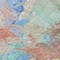 Homeroots 3' X 5' Coral Teal Blue And Mint Green Abstract Washable Indoor Outdoor Area Rug 618538 - alternate 4