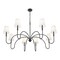 Z-Lite Jisele Matte Black 8 Light Chandelier 4505-8MB - alternate 2