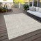 Homeroots 3' X 5' Beige And Ivory Geometric Washable Indoor Outdoor Area Rug 595619 - alternate 2