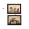 Homeroots Set Of Two Candlelight and Flowers 3 Black Framed Print Wall Art, 2PK 407123 - alternate 2
