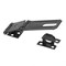 Prime-Line Door and Gate Double Safety Hasp Hinge Latch with Fixed Staple 3-1/2 inch with Screws Matte Black U 117138 - alternate 1