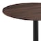 Flash Furniture 31.25" Round Tabletop, Seamless Surface Technology, Dark Brown with 18" Round Black Bar Height Base ST-RD31-WBR-TR18B-GG - alternate 3