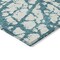 Homeroots 5' X 8' Teal Blue And Ivory Abstract Washable Indoor Outdoor Area Rug 614390 - alternate 2