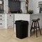 Regal Altair 19 Gallon Square Black Plastic Trash Can with Drop Shot Swing Lid, Space-Saving Design ZR-TC-100-BK-19-SW-KIT - alternate 2